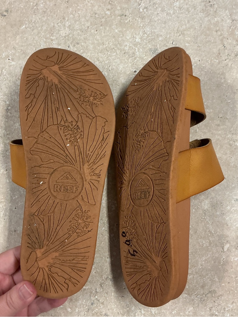 Reef Women’s SZ 8 Cushion Vera Cruz Slide Sandals In Natural Comfort Outdoors - Picture 10 of 10